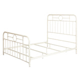 Metal Pipe Queen Bed - Antique White