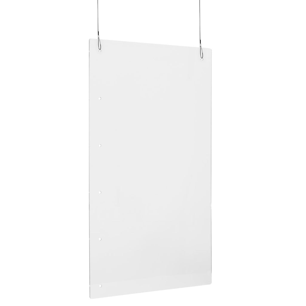 English Elm EE1362 Modern Commercial Grade Mounted Partition Clear EEV-11799