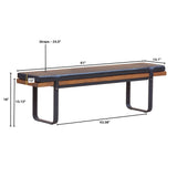 LH Imports Brooklyn Upholstered Bench BR016