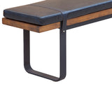 LH Imports Brooklyn Upholstered Bench BR016