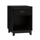 Walker Edison Lacy Transitional/ 18" Solid Wood 1-Drawer Framed Nightstand BR18LACNSBL