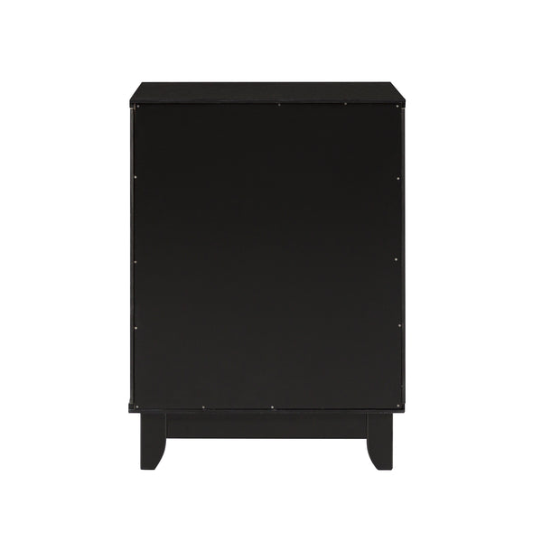 Walker Edison Lacy Transitional/ 18" Solid Wood 1-Drawer Framed Nightstand BR18LACNSBL