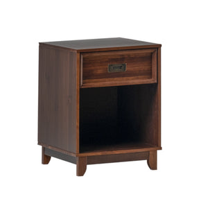Walker Edison Lacy Transitional/ 18" Solid Wood 1-Drawer Framed Nightstand BR18LACNSWT