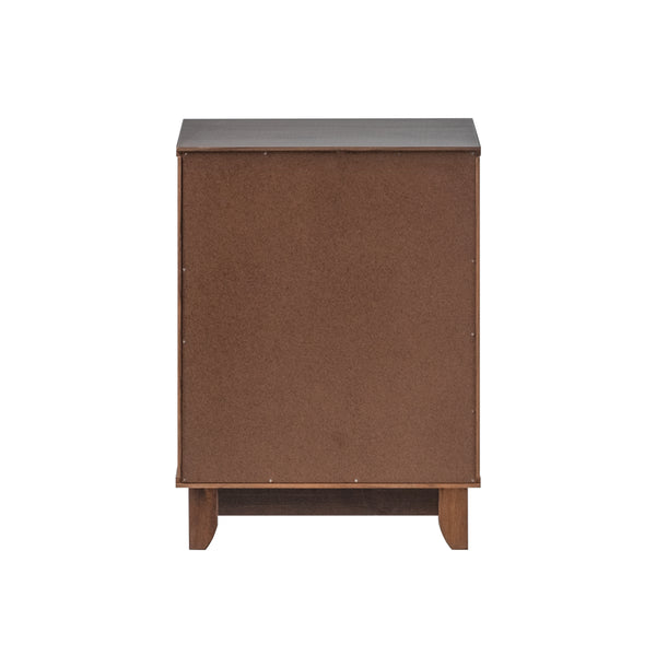 Walker Edison Lacy Transitional/ 18" Solid Wood 1-Drawer Framed Nightstand BR18LACNSWT