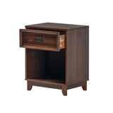 Walker Edison Lacy Transitional/ 18" Solid Wood 1-Drawer Framed Nightstand BR18LACNSWT