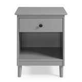 Walker Edison Spencer Modern/Contemporary 1-Drawer Solid Wood Nightstand BR1DNSGY