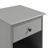 Walker Edison Spencer Modern/Contemporary 1-Drawer Solid Wood Nightstand BR1DNSGY