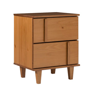 Walker Edison Bronx Modern/ 20" Modern Solid Wood Dresser -Caramel BR20BRXNSCA