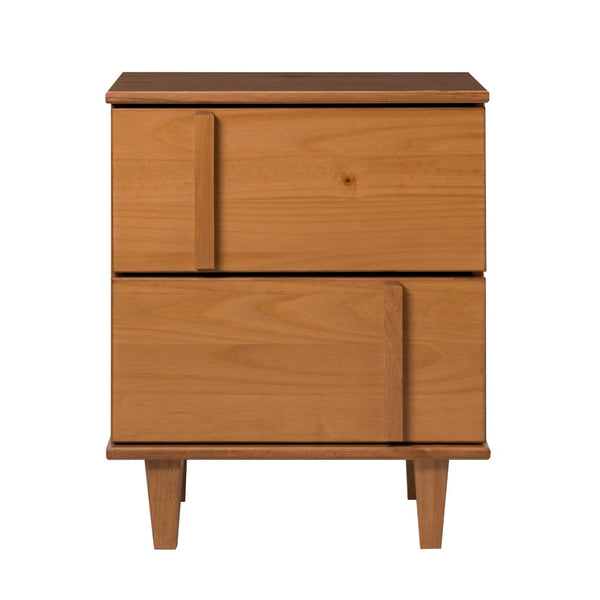 Walker Edison Bronx Modern/ 20" Modern Solid Wood Dresser -Caramel BR20BRXNSCA