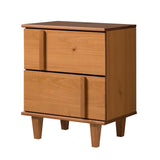 Walker Edison Bronx Modern/ 20" Modern Solid Wood Dresser -Caramel BR20BRXNSCA