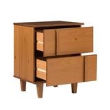 Walker Edison Bronx Modern/ 20" Modern Solid Wood Dresser -Caramel BR20BRXNSCA