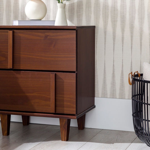 Walker Edison Bronx Modern/ 20" Modern Solid Wood Dresser BR20BRXNSWT