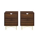 Walker Edison Gwen 1 Drawer Modern Nightstand Set XIIXR BR20GWN1DDWWP-2PK