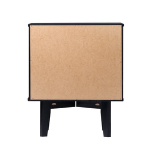 Walker Edison Sloane Transitional/Mid-century Modern 2-Drawer Groove Handle Wood Nightstand BR2DSLNSBL