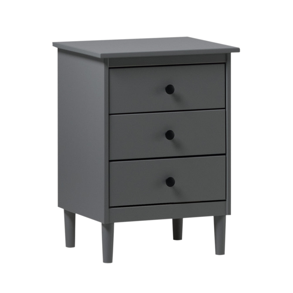 Walker Edison Spencer Modern/Transitional 3-Drawer Solid Wood Nightstand BR3DNSGY