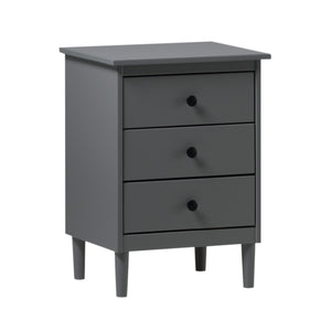 Walker Edison Spencer Modern/Transitional 3-Drawer Solid Wood Nightstand BR3DNSGY