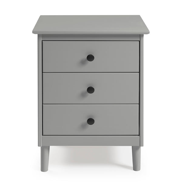 Walker Edison Spencer Modern/Transitional 3-Drawer Solid Wood Nightstand BR3DNSGY