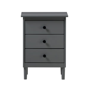 Walker Edison Spencer Modern/Transitional 3-Drawer Solid Wood Nightstand BR3DNSGY