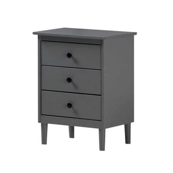 Walker Edison Spencer Modern/Transitional 3-Drawer Solid Wood Nightstand BR3DNSGY