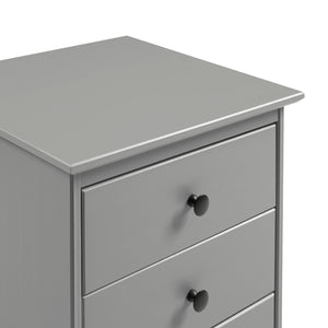 Walker Edison Spencer Modern/Transitional 3-Drawer Solid Wood Nightstand BR3DNSGY