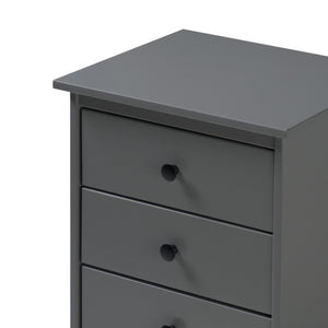 Walker Edison Spencer Modern/Transitional 3-Drawer Solid Wood Nightstand BR3DNSGY
