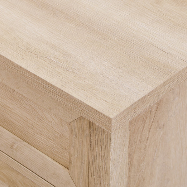 Walker Edison Odette 25" 3 Drawer cup handle Framed Nightstand XIIXR BR3DODDNSWO