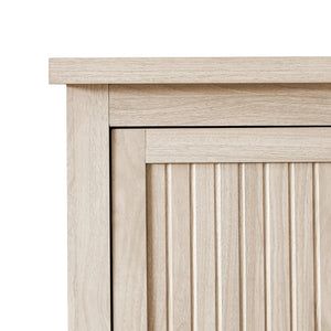 Jolene 45" 4 Drawer Grooved Wardrobe - Birch