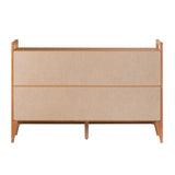 Walker Edison Oswald Modern/Contemporary 58" Modern Angle-Face 6 Drawer Dresser BR58OSW6DCA