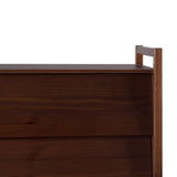 Walker Edison Oswald Modern/Contemporary 58" Modern Angle-Face 6 Drawer Dresser BR58OSW6DWT