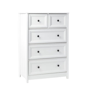 Walker Edison Oakland Transitional/Cottage 5-Drawer Oakland Chest BR5OKLDWH