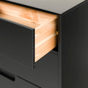 Walker Edison Sloane Transitional/Mid-century Modern 6-Drawer Groove Handle Wood Dresser BR6DSLDRBL