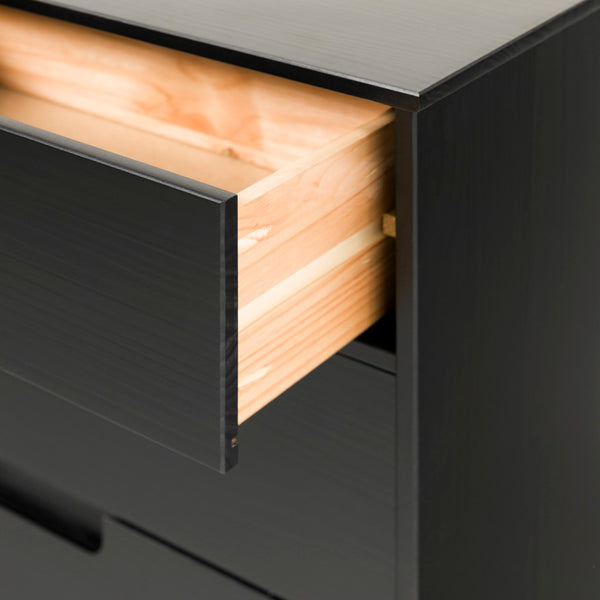 Walker Edison Sloane Transitional/Mid-century Modern 6-Drawer Groove Handle Wood Dresser BR6DSLDRBL