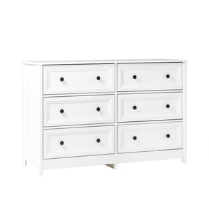 Walker Edison Oakland Transitional/Cottage 6-Drawer Oakland Dresser BR6OKLDWH