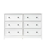 Walker Edison Oakland Transitional/Cottage 6-Drawer Oakland Dresser BR6OKLDWH