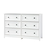 Walker Edison Oakland Transitional/Cottage 6-Drawer Oakland Dresser BR6OKLDWH