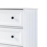 Walker Edison Oakland Transitional/Cottage 6-Drawer Oakland Dresser BR6OKLDWH