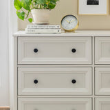 Walker Edison Oakland Transitional/Cottage 6-Drawer Oakland Dresser BR6OKLDWH