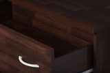 Baxton Studio Maison Modern and Contemporary Oak Brown Finish Wood 4-Drawer Storage Chest