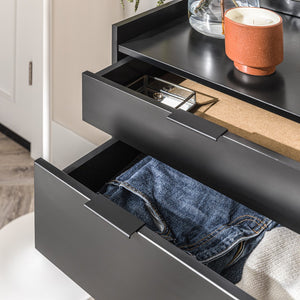 Walker Edison Lee Mid-century Modern/ 60" Lee 9 Drawer Dresser BR9DRLEEDRBL