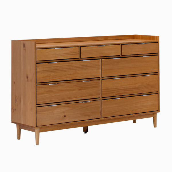 Walker Edison Lee Mid-century Modern/ 60" Lee 9 Drawer Dresser BR9DRLEEDRCA