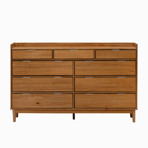 Walker Edison Lee Mid-century Modern/ 60" Lee 9 Drawer Dresser BR9DRLEEDRCA