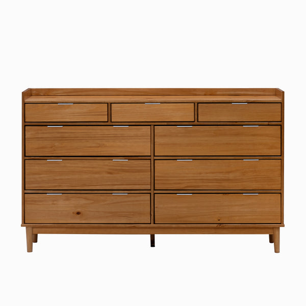 Walker Edison Lee Mid-century Modern/ 60" Lee 9 Drawer Dresser BR9DRLEEDRCA