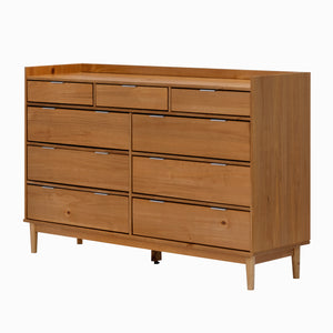 Walker Edison Lee Mid-century Modern/ 60" Lee 9 Drawer Dresser BR9DRLEEDRCA