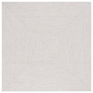 Safavieh Braided 201 Braided Hand Woven Rug Ivory / Light Grey BRA201A-9