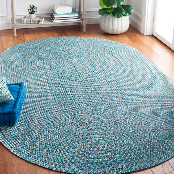 Safavieh Braided 201 Braided Hand Woven Rug Teal / Green BRA201K-9