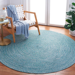 Safavieh Braided 201 Braided Hand Woven Rug Teal / Green BRA201K-9