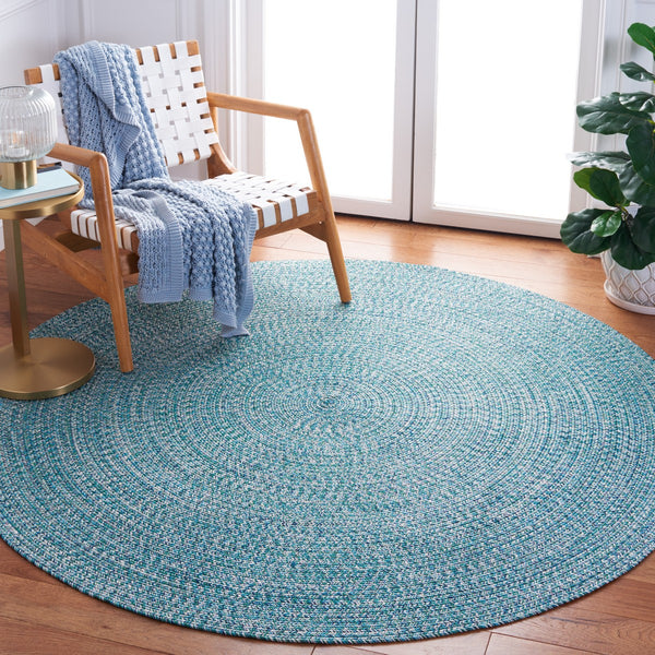 Safavieh Braided 201 Braided Hand Woven Rug Teal / Green BRA201K-9