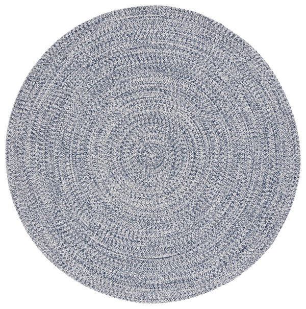 Safavieh Braided 201 Braided Hand Woven Rug Dark Blue / Ivory BRA201N-9SQ