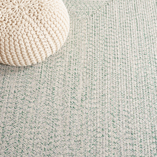 Safavieh Braided 201 Braided Hand Woven Rug Ivory / Green BRA201Y-9