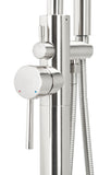 Capri Single Handle Above Ground Floor Mount Nickel Shower System